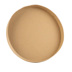 Plateau rond en carton kraft - 30 x 4 cm