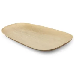 5 Plateaux en palmier biodégradables - 45 cm