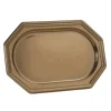 3 plateaux octogonaux en plastique réutilisable - 46 x 30 cm - Couleur au choix