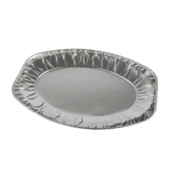 10 Plateaux Ovales en Aluminium - 35 x 24,5 cm