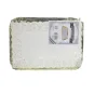 5 plateaux rectangulaires avec bordure bombée et napperons - 21 x 31 cm - Couleur au choix