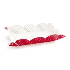 4 Plateaux Traiteur Blancs et Rouges
