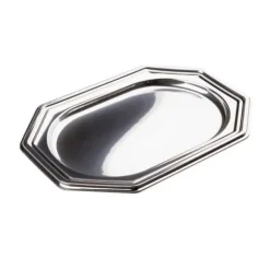5 plats octogonaux - 46 x 30 cm – Argent