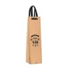 Pochette cadeau Kraft pour bouteille de vin - Authentique cave à vin