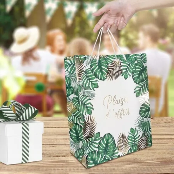 Pochette cadeau Tropical - Plaisir d'offrir - Modèle Petit