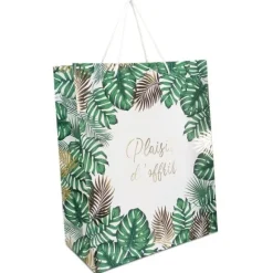 Pochette cadeau Tropical - Plaisir d'offrir - Modèle Moyen