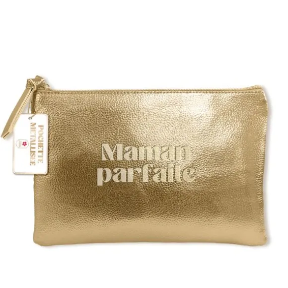 Pochette métallisée "Maman parfaite" - Collection Maman d'Amour