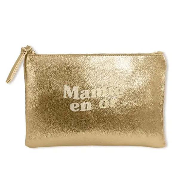 Pochette métallisée "Mamie en or" - Collection Mamie d'Amour
