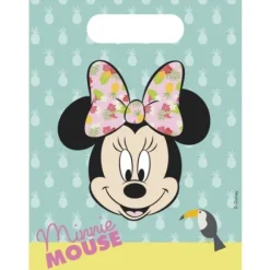 6 Pochettes Cadeaux - Minnie Tropical