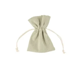 4 pochons en tissu côtelé - Couleur au choix