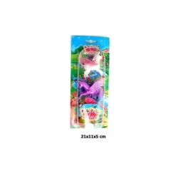 2 Poneys à Coiffer avec Ailes & Accessoires - 6cm
