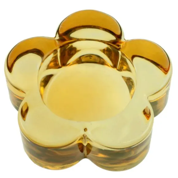 Porte-bougie en forme de fleur en verre - 7,3 x 2 cm - Pâques - Couleur au choix