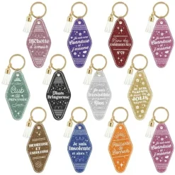 Porte-clés motel à paillettes - Collection Girls Club - Modèle Aléatoire