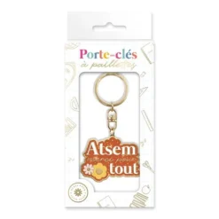 Porte-clés à paillettes - Collection Merci pour cette année - Modèle au choix