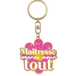 Porte-clés à paillettes - Collection Merci pour cette année - Modèle au choix