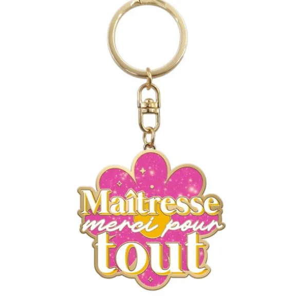 Porte-clés à paillettes - Collection Merci pour cette année - Modèle au choix