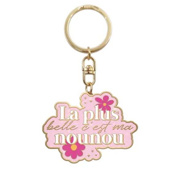 Porte-clés à paillettes - Collection Merci pour cette année - Modèle au choix