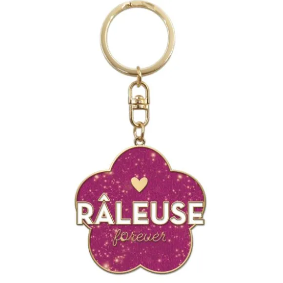 Porte-clés à paillettes humoristique - Collection Girls Club - Modèle au choix
