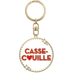 Porte-clés à paillettes humoristique - Collection Girls Club - Modèle au choix
