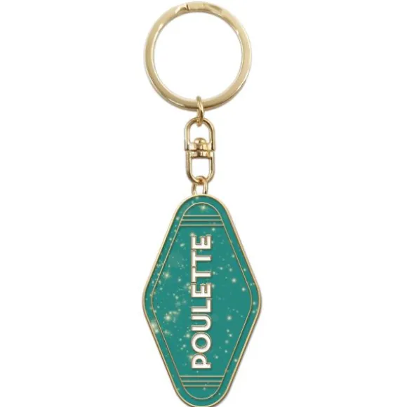 Porte-clés à paillettes humoristique - Collection Girls Club - Modèle au choix