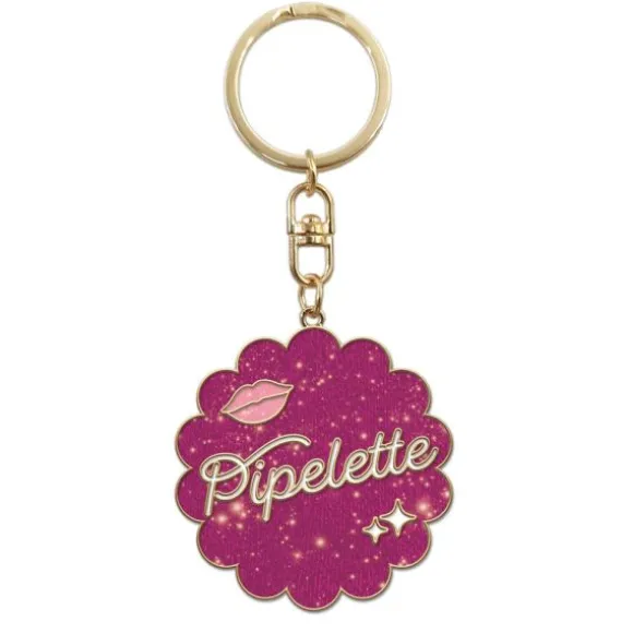 Porte-clés à paillettes humoristique - Collection Girls Club - Modèle au choix