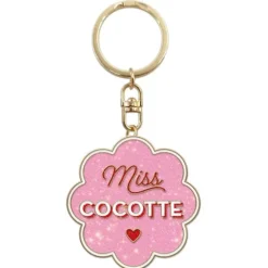 Porte-clés à paillettes humoristique - Collection Girls Club - Modèle au choix