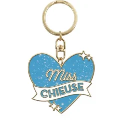 Porte-clés à paillettes humoristique - Collection Girls Club - Modèle au choix