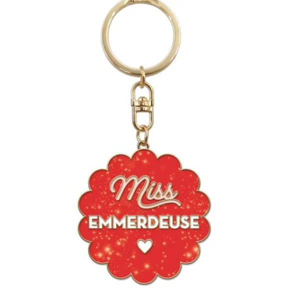 Porte-clés à paillettes humoristique - Collection Girls Club - Modèle au choix