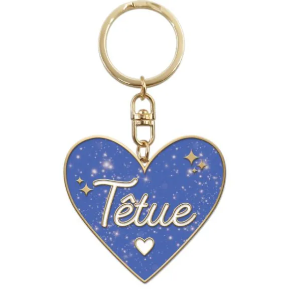 Porte-clés à paillettes humoristique - Collection Girls Club - Modèle au choix