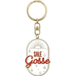 Porte-clés à paillettes humoristique - Collection Girls Club - Modèle au choix