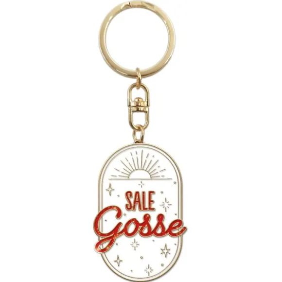 Porte-clés à paillettes humoristique - Collection Girls Club - Modèle au choix