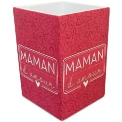 Pot en bois " Maman d'amour "