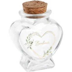 Pot en verre en forme de cœur - Ô Bonheur