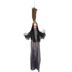 Poupée suspendue par main d'Halloween animée à suspendre - 150 cm