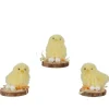Poussin avec œufs sur socle - 7 cm - Pâques - Modèle Aléatoire