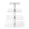 Présentoir à cocktail plexiglas 4 niveaux carrés - 32 cm