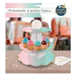Présentoir à cupcakes - Fille ou Garçon ? - Collection Gender Reveal