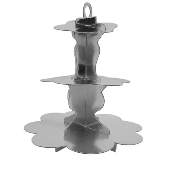 Présentoir à gâteaux de 3 étages - 37 cm - Couleur au choix