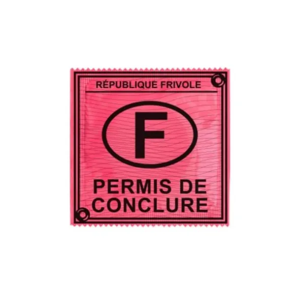Préservatif Humoristique "Permis de Conclure"