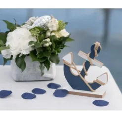 100 pétales de table - Bleu Marine