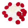 60 pétales en satin - 3,5 cm - Couleur au choix