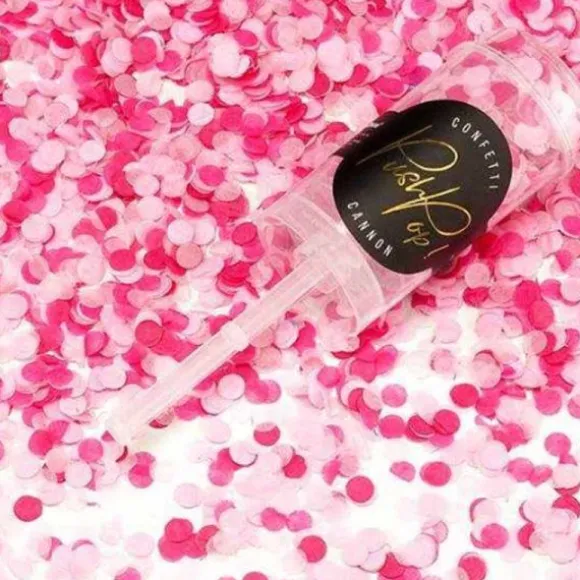 Push Pop Confettis - Couleur Bleu Ciel ou Rose