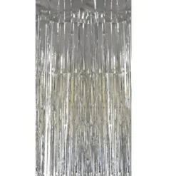 Rideau à lamelles argentées - 2,4 x 0,9 m