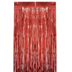 Rideau à lamelles rouges - 2,4 x 0,9 m