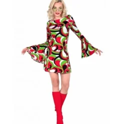 Robe Femme des Années 70 - Style Groovy - Taille au choix