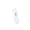 10 Ronds de serviette - Collection Communion Pureté Blanc et Or