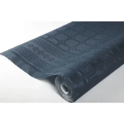 Rouleau de Nappe Damassé Gris Anthracite - 25 Mètres