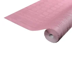 Rouleau de Nappe Damassé Rose - 25 Mètres