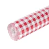 Rouleau de Nappe Damassé - Vichy Rouge - 10 Mètres