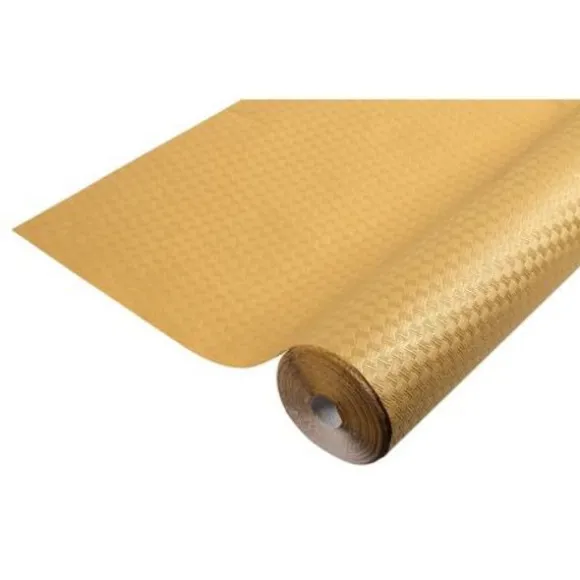 Rouleau de nappe métallisé en papier gaufré - 120 cm x 20 m - Couleur au choix